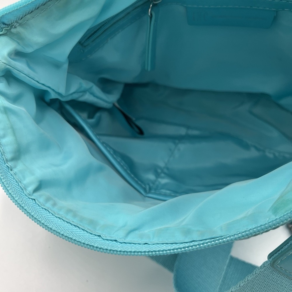 I.N.C. INTERNATIONAL CONCEPTS Margeauxx Quilted Crossbody Aqua Blue Summer Vacay - Picture 8 of 12